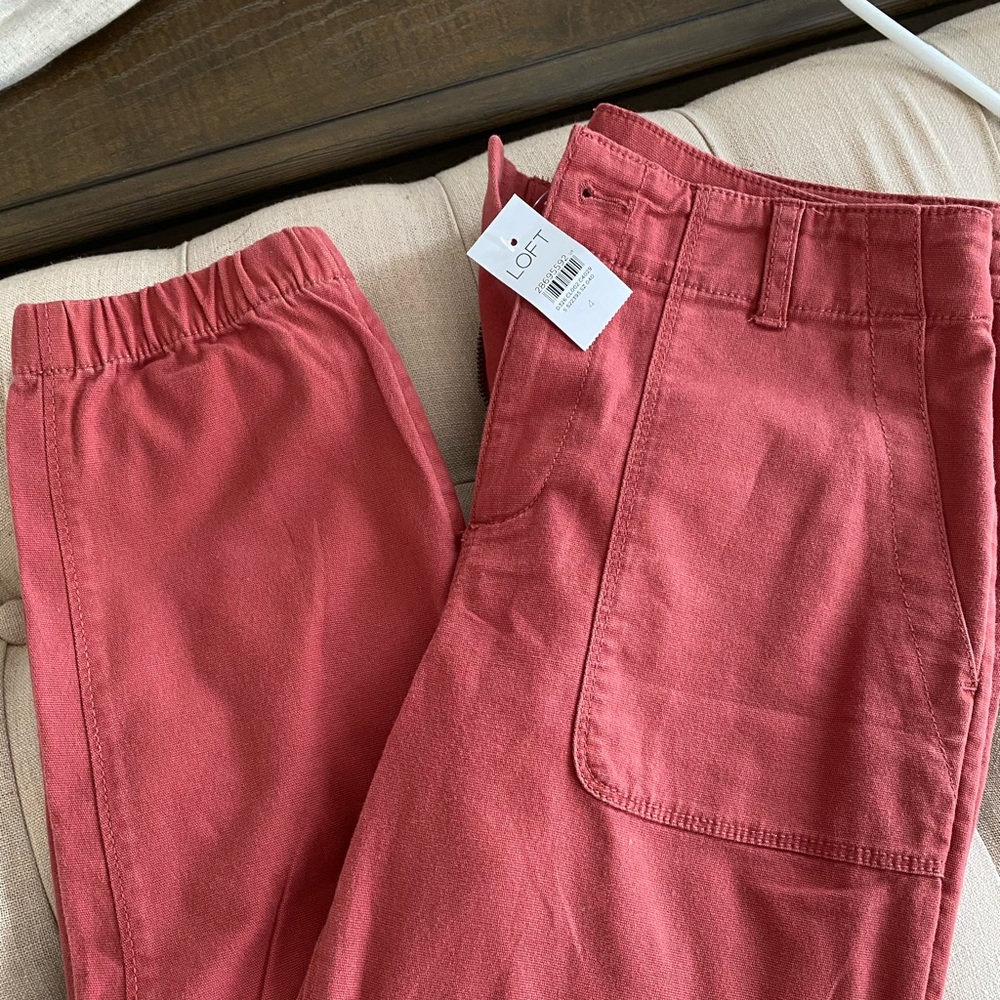 NWT loft high waist utility pants